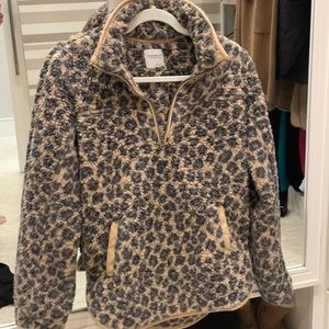 Abercrombie half zip Sherpa